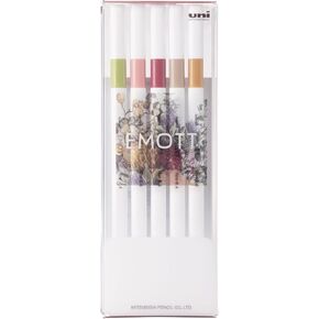 Uni EMOTT 5 Colors Set No.10, Botanical Color (PEMSY5C.NO10)