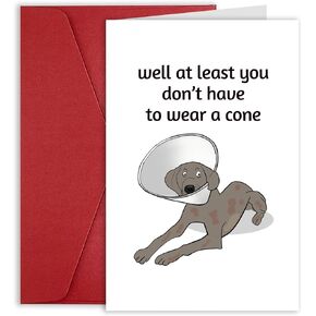 Funny Get Well Soon Card, Humor Speedy Surgery Recovery Card for Friends Patient, Get Well Gift Fell Better Card for Women Men, Encouragement Card Gift, Sympathy Card for Him Her