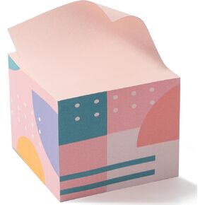 Mr. Pen- Sticky Note Cube, 3"x3", 500 Sheets, Kaleido Bloom, Sticky Cubes, Memo Cube, Cube Sticky Note, Cube Self-Stick Note Pads, Cube Sticky Pads Sticky Notes Aesthetic, Cube Colorful Sticky Notes