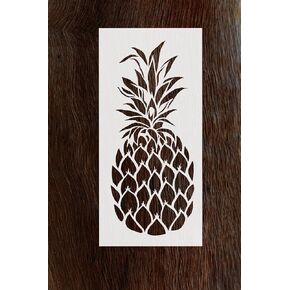 Reusable Pineapple Stencil for Walls and Crafts - Laser-Cut on Food-Safe Mylar - Limitless Possibilities for DIY Projects LIONX