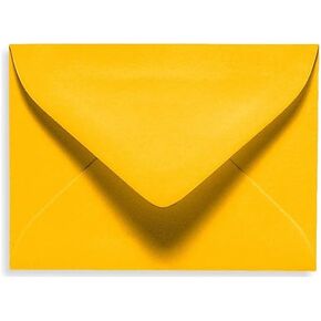 LUXPaper #17 Mini Envelopes | 2 11/16" x 3 11/16" | Sunflower Yellow | 80lb. Text | 50 Qty