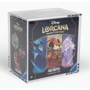 علبة عرض أكريليك واضحة محمية للأشعة فوق البنفسجية لـ Disney Lorcana TCG Trove Box