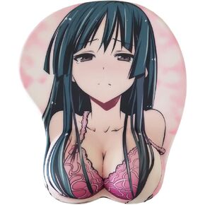 جهاز كمبيوتر محمول 3D Gel Mouse Pad Gaming Mouse Mouse Mousepad لطيف مع معصم الراحة الوردي ، هدية الصداقة