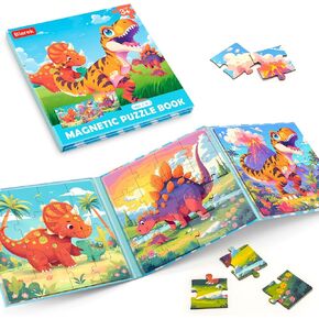 Magnetic Puzzles for Toddlers 3-5 Toddler Girl Puzzles Princess Puzzles for Kids Ages 3-5 4-6, Travel Puzzles Toys Car Airplane Road Trip Game for 3 4 5 6 7 8 Year Old Birthday Gift