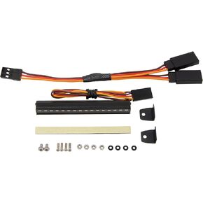 Meus Racing Trx4M Roof Light Bar Kit مع 16 Beads 8 أوضاع ضوئية لـ Meus Trx4M Ripper Body 1/18 RC Crawler Upgrade Parts. (مع 2 Angel-Eye)