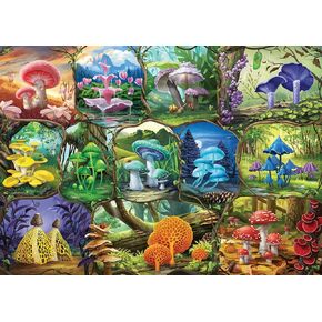 Ravensburger Beautiful Mushrooms 1000 Piece Jigsaw Puzzle - Engaging Artful Design | Superior Interlocking Fit | Vibrant, Matte Finish | FSC-Certified Eco-Friendly Materials | Made in Germany