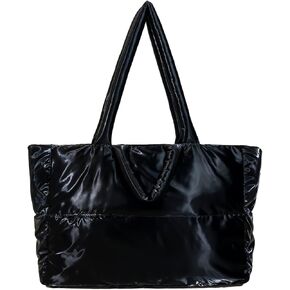 Giant Puffer Tote – Women's Soft Quilted Bag for Laptops, Travel Gear, and Everyday Work Essentials