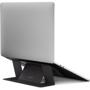 MOFT Laptop Stand for Desk, Adhesive Laptop Stand with 2 Adjustable Viewing Angles, Foldable and Portable Computer Stand Compatible with MacBook Air, MacBook Pro 11"-16", Black