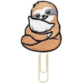 Back to School Gifts, Sloth Spirit Animal Golden Planner Paper Clips, Bookmarks, Paperclip, Office Gifts
