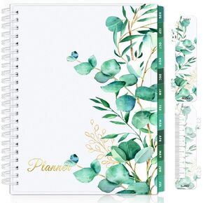 SUNEE Academic Planner 2024-2025 Weekly and Monthly - from August 2024 - December 2025, 6.4"x8.3" School Year Calendar Daily Planner with Monthly Tab, Leaves