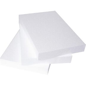 Silverlake Craft Foam Block - 3 حزمة من 11x17x2 EPS كتل البوليسترين للصياغة والنمذجة والمشاريع الفنية وترتيبات الأزهار - أوراق النحت لمشاريع المدارس والفنون المنزلية DIY