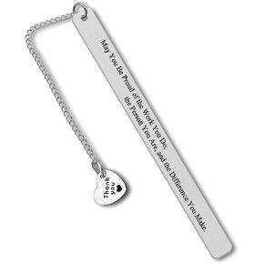 Coworker Thank You Gifts Bookmark for Women Men Colleague Leader Employee Appreciation Gifts Metal Bookmark Book Lover Readers Bookworm Gifts Office Retirement Gifts Farewell Going Away Gifts