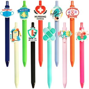 Nurse Pens Cute Aesthetic Nursing Gel Pens Fun Nurse Accessories for Work Medical Assistant Cna Rn Nicu Nursing Student Essentials Nurse Week Appreciation Gifts Supplies Bulk