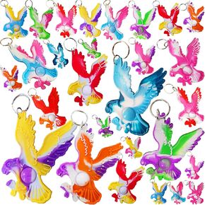 30 Packs Eagle Fly Item Assorted fidgets Toys for Kids Children Classroom Students Gifts from Teacher,Independence Day Party Bubble Favors