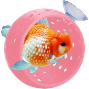 Aquarium Betta Fish Hideout - Fish Tank Tunnel with Suction Cup Shrimp Cave Aquarium Decor Fish Tank Accessories for Small Fish Shrimp - Pink