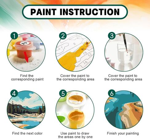 Framed Paint by Numbers Kit for Adults Beginner & Kids, Flowers Easy Adult Paint by Number Kits on Canvas, DIY Craftoria Acrylic Watercolor Oil Paint by Number for Teens for Home Decor Gift 8x12 Inch in Saudi Arabia