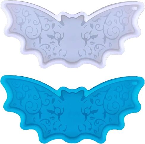 DIY Halloween BAT Silicone Mould ، keykain apoxy mould for key know silicone mould for women formants ، usplies المجوهرات (أبيض) in Kuwait
