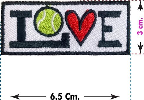 love sport *Iron On Patches Embroidered Applique Iron On for Clothing,Fabric. (basketball), white, Pitca00003 in Saudi Arabia