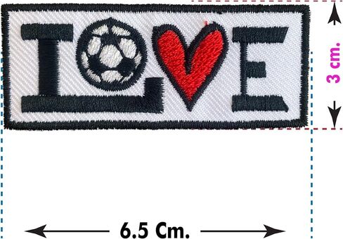 love sport *Iron On Patches Embroidered Applique Iron On for Clothing,Fabric. (basketball), white, Pitca00003 in Saudi Arabia