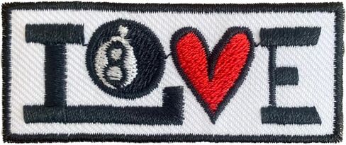 love sport *Iron On Patches Embroidered Applique Iron On for Clothing,Fabric. (basketball), white, Pitca00003 in Saudi Arabia