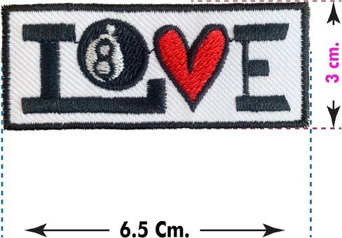 love sport *Iron On Patches Embroidered Applique Iron On for Clothing,Fabric. (basketball), white, Pitca00003 in Saudi Arabia