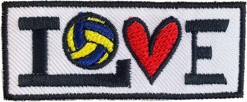 love sport *Iron On Patches Embroidered Applique Iron On for Clothing,Fabric. (basketball), white, Pitca00003 in Saudi Arabia