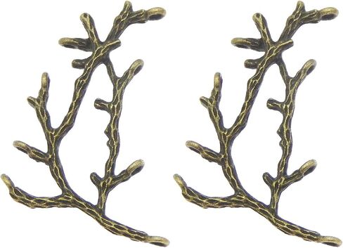 jjgqaz color mixed color 20pcs vinatge style tree branch charms multi rolds arndant for handmade make making cantsory crafts in Kuwait