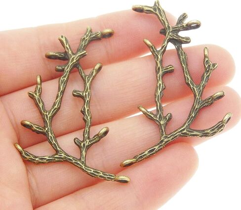jjgqaz color mixed color 20pcs vinatge style tree branch charms multi rolds arndant for handmade make making cantsory crafts in Kuwait