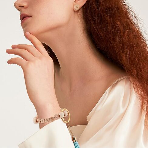 OLYCRAFT 1000pcs 8mm Alphabet Wooden Beads Random Letter Wooden Beads Square Wooden Loose Beads Natural Cube Wood Beads with Initial Letter for Jewelry Making and DIY Crafts in Kuwait