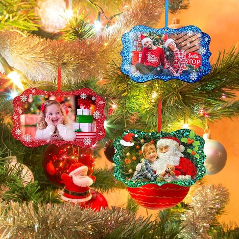 قوالب راتنج عيد الميلاد Juome سيليكون ، 4 أجهزة كمبيوتر عيد الميلاد الحلي صورة قلادة قلادة راتنج الايبوكسي ، فنية DIY المجوهرات صنع مجوهرات عيد الميلاد in Kuwait