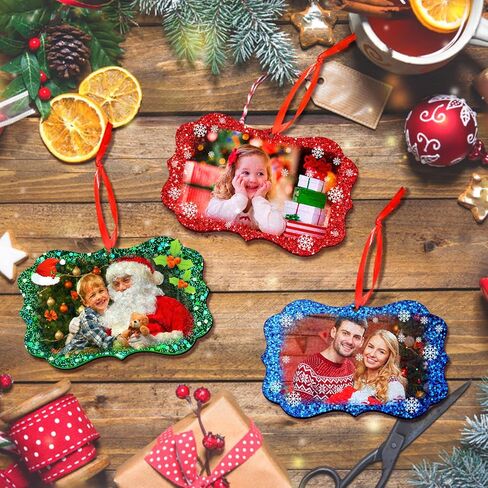 قوالب راتنج عيد الميلاد Juome سيليكون ، 4 أجهزة كمبيوتر عيد الميلاد الحلي صورة قلادة قلادة راتنج الايبوكسي ، فنية DIY المجوهرات صنع مجوهرات عيد الميلاد in Kuwait