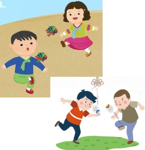 Jaegi with The Bell (Jegi chagi) Korean Old Game 5 pcs + Korean Game Invitation Card 1P - Kick Shuttlecock, Hackysack (Random Color) 제기차기 in Saudi Arabia