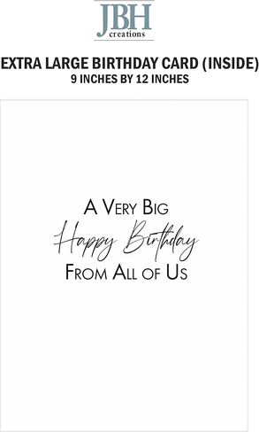 JBH Creations Big Birity Birthdy Balloon Drop - Extra Lig 9 × 12 مع مظروف - باستيل in Kuwait