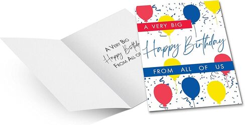 JBH Creations Big Birity Birthdy Balloon Drop - Extra Lig 9 × 12 مع مظروف - باستيل in Kuwait