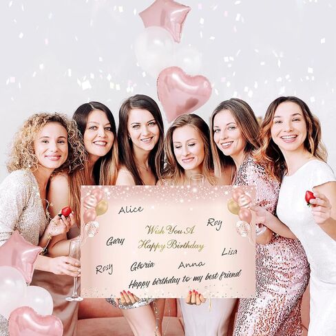 Large 50th Birthday Card With Envelope, Jumbo 50 Birthday Guest Book Greeting Cards for Women, Extra Big 50 Year Birthday Card Gifts Party Supplies，Pink Rose Gold Giant Happy 50 Birthday Card in Saudi Arabia