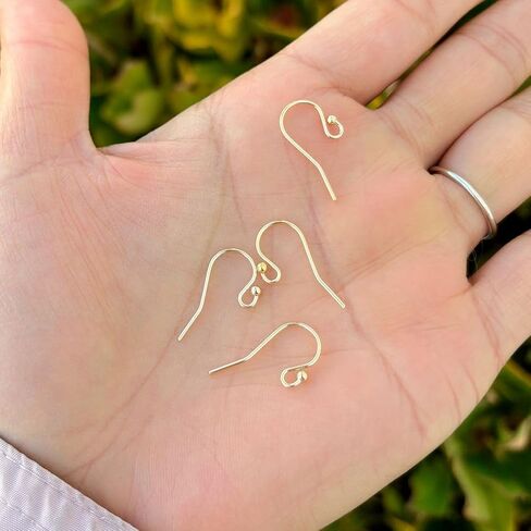 50pcs Adabele Authentic Sterling Silver Ball End Fish Earring Hooks Connector 20mm Dangle Ear Wire (Strong Wire 0.8mm/20 Gauge) for DIY Earrings Making SS194-CC in Kuwait
