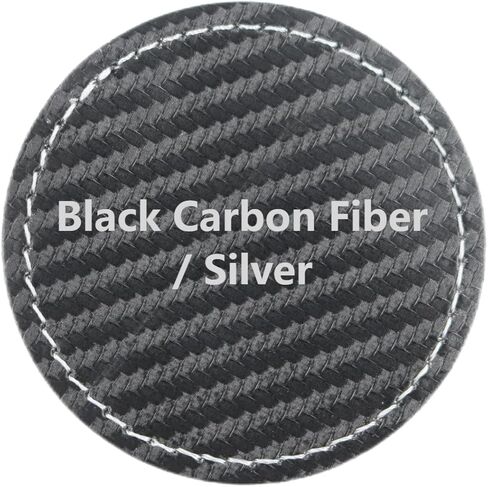 2.5" Round Blank Laserable Leatherette Hat Patches with Adhesive Faux Leather Patches for Hats Custom Fabric Repair Sew Laser Supplies (Rawhide/Black, 25) in Saudi Arabia