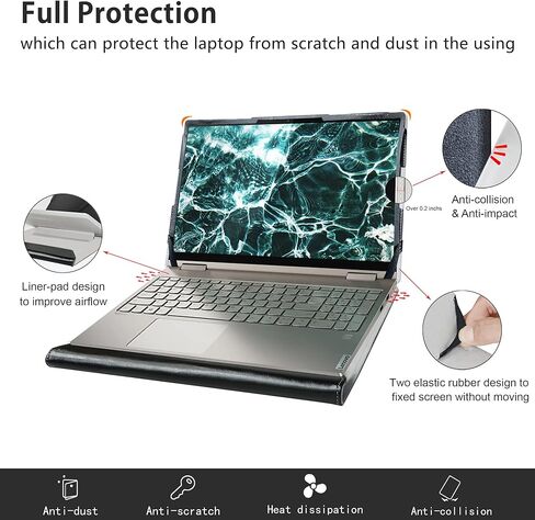 Alapmk Protective Case Cover for Lenovo IdeaPad 1 15 Gen 7/IdeaPad 1i 15 Gen 7/IdeaPad 1 15IJL7/IdeaPad 1 15AMN7/IdeaPad Slim 3i 15 Gen 9/IdeaPad Slim 3 15IRU9 15.6" Laptop,Black in Kuwait