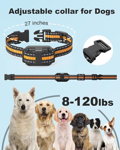 Shock Collar for Dogs 2 Pack, 3300FT Dog Training Collar with Remote for 8-120lbs Small Medium Large Dogs, Rechargeable Waterproof Electronic Training Collars with 4 Training Modes, Security Lock in Saudi Arabia