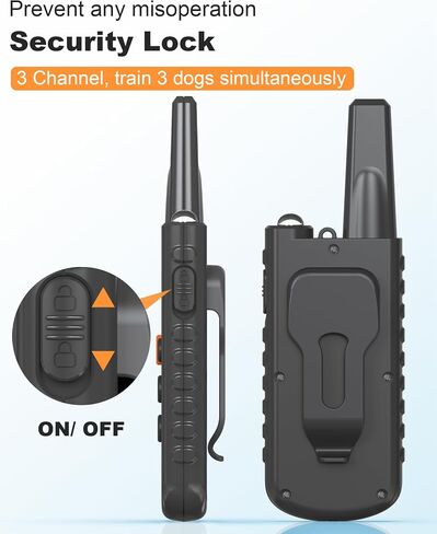 Shock Collar for Dogs 2 Pack, 3300FT Dog Training Collar with Remote for 8-120lbs Small Medium Large Dogs, Rechargeable Waterproof Electronic Training Collars with 4 Training Modes, Security Lock in Saudi Arabia