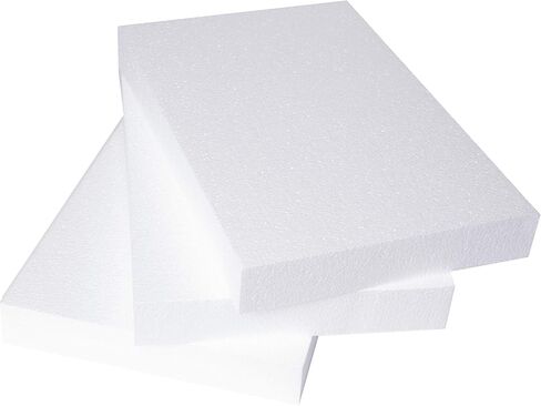 Silverlake Craft Foam Block - 3 Pack of 11x17x2 EPS Polystyrene Blocks for Crafting, Modeling, Art Projects and Floral Arrangements - Sculpting Sheets for DIY School & Home Art Projects in Saudi Arabia