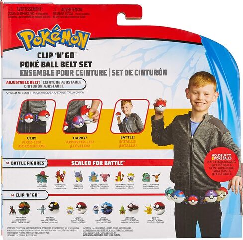 Pokemon Clip 'N' Go Poké Ball Belt Set, Wave 5 Ultra, Quick Ball, and 2-Inch Pikachu - Feat. Detailed Figure, a Clip ‘N’ Go Belt, 2 Clip ‘N’ Go Poké Balls- Perfect for Any Trainer! in Saudi Arabia