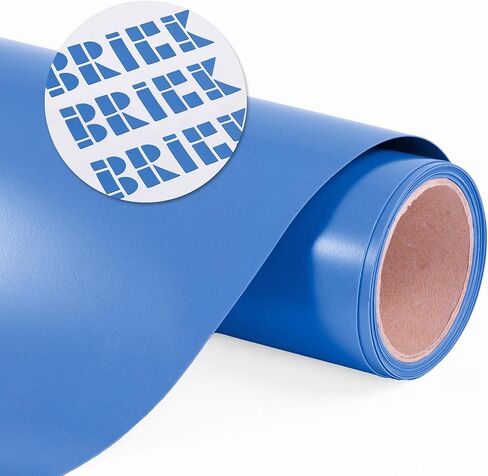 Siser Brick 600 Heat Transfer Vinyl, 11.8" x 3FT Roll (Royal Blue - HEX #34558B) - Compatible with Siser Romeo/Juliet & Other Professional or Craft Cutters - 3D HTV - CPSIA Certified in Saudi Arabia