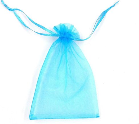 ATCG 100pcs 6x9 Inches Drawstring Organza Pouches Wedding Party Favor Bags (Aqua Blue) in Saudi Arabia