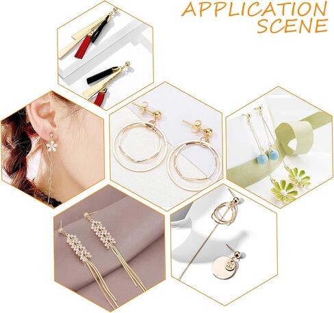 UniCraftale 30pcs كرة ذهبية ما بعد أقراط مقاومة الفولاذ المقاوم للصدأ مقاوم البند in Saudi Arabia