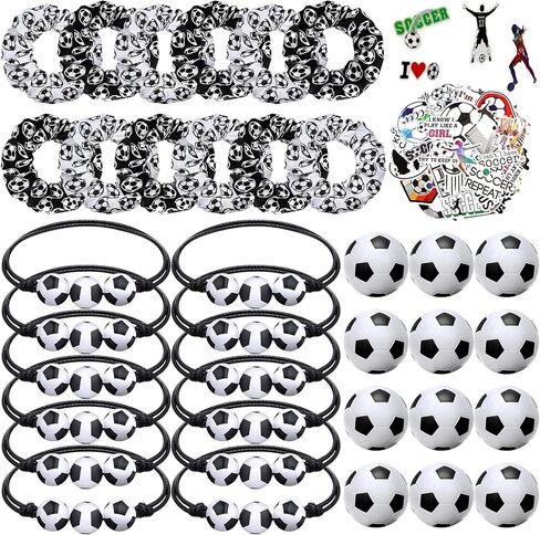 86 Pcs Basketball Party Favors, 50 Pcs Basketball Stickers, 12 Sports Stress Ball Mini Foam Ball, 12 Charm Bracelets 12 Scrunchie Sports Valentines Gifts Supplies in Kuwait