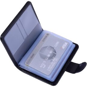 حامل بطاقة الائتمان WISDOMPRO ، حالة من المنظمات المنظم لبطاقة الخصم من الجلد النحيف RFID محفظة