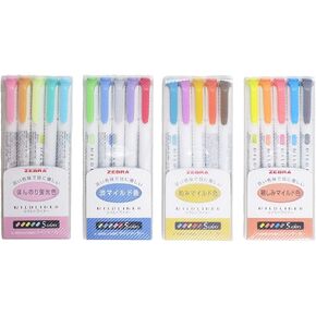 Zebra Mildliner Highlighter Pen Set, 20 Pastel Color Set (Japan Import)