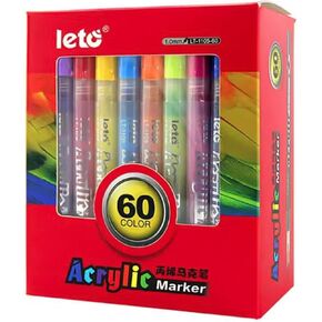 Acrylic Paint Markers Set - Artist Quality Fade Resistant Acrylic Pens for Rock Painting, Canvas, Wood, Glass, Calligraphy, Card Making and DIY Crafts - Non-Toxic and No Odor (36 Color (Dual Tip))