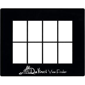 Creative Mark Davinci Artist Viewfinder - 3" x 4" Viewfinder for Drawing Allows Scene or Object in Eight Sections